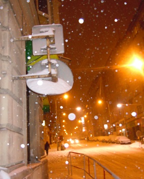 Randall Daluz Snow Storm City Street