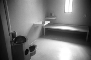 A cell in the supermax unit at Maine State Prison. Photo by Lance Tapley.